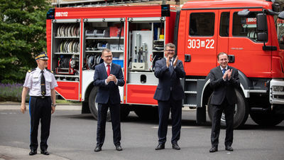 Piątkowa konferencja prasowa. 