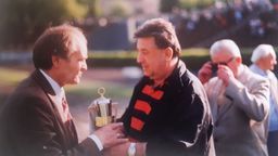 Na pożegnaniu Janusza Cieślińskiego, wybitnego lubelskiego sportowca, w tle Stanisław Zalewski
