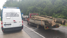 Zatrzymany samochód iveco