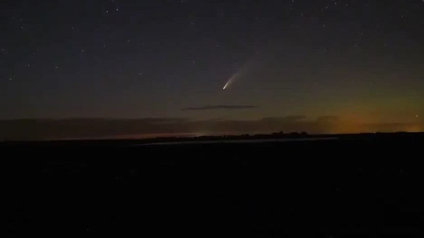 Kometa NEOWISE nad Minnesotą tydzień temu