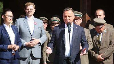Andrzej Duda w Poleskim Parku Narodowym. Mówił o prywatyzacji lasów [zdjęcia]