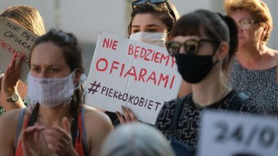 Manifestacja w centrum Lublina zgromadziła ok. 70 osób. 