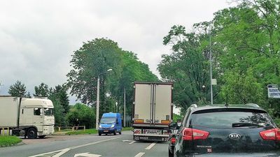 Ruch na ulicy Hrubieszowskiej w Chełmie