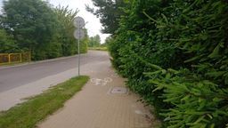 Ulica Ceramiczna przed akcją rowerowych aktywistów