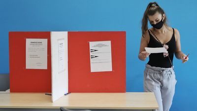 Głosowanie w komisji przy ul. Wróblej w Lublinie