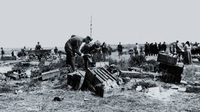 1920. Sprzęt porzucony przez bolszewików wycofujących się z Polski