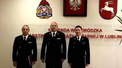 Nowi komendanci straży pożarnej w Biłgoraju i Rykach