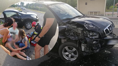 Biegacze ruszyli na pomoc rannym w wypadku na drodze pod Lublinem