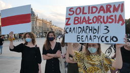 Lublin: Młodzi Białorusini poparli swoich rodaków protestujących w ich ojczyźnie [zdjęcia]