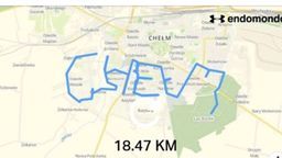 Chełm: Trasę rowerowego rajdu ułożyli w napis. Teraz zabiorą przyjaciół na przejażdżkę