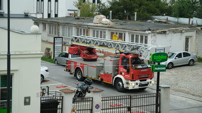 Akcja straży pożarnej w centrum Lublina. Alarm pożarowy