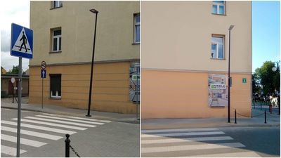 Latarnia w czerwcu (z lewej) i obecnie