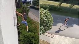 Obaj mężczyźni do ucieczki z kwarantanny wykorzystali linę wywieszoną z hotelowego pokoju