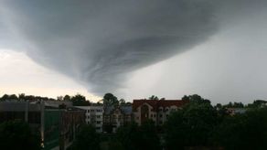 Trąba powietrzna nad Puławami