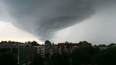 Trąba powietrzna nad Puławami