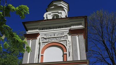 Biała Podlaska. Wieżyczka Radziwiłłów już z dekoracjami