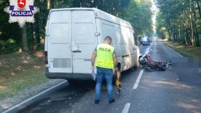 Wypadek w pow. łukowskim. Nie żyje motocyklista