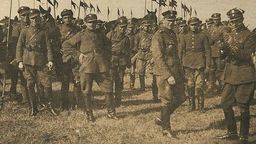 Ułani 8. Pułku gdzieś na froncie w czasie wojny polsko - bolszewickiej