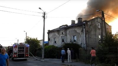 Pożar przy ul. Dzierżawnej w Lublinie