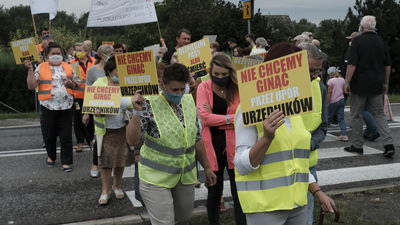 29 sierpnia 2020 r. Protest mieszkańców Parchatki