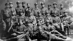 Suwałki, 10 września 1920. Kawalerzyści Jazdy Ochotniczej mjr. Feliksa Jaworskiego