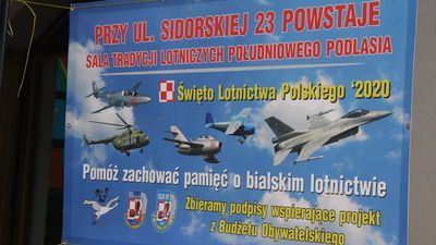 Biała Podlaska: Izba pamięci lotnictwa i mural. Czy ten projekt wygra? 