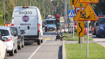 Duże korki przy wyjeździe ze Świdnika. Ale po przebudowie będzie bezpieczniej