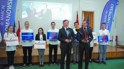 Zbigniew Ziobro i Marcin Romanowski w zamojskim ratuszu