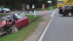 Lubelskie: Kolejny wypadek z udziałem trzech aut. Rannych pięć osób, droga zablokowana