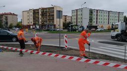 Tymczasowe rondo powstało na skrzyżowaniu ul. Janowskiej oraz Sobieskiego