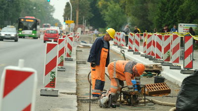 Prace na Al. Racławickich