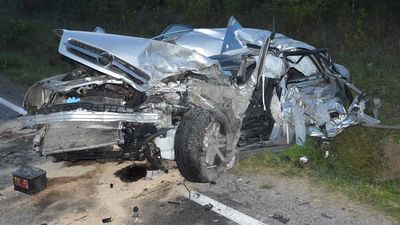 Lubelskie: Kierowca osobówki zginął na miejscu po czołowym zderzeniu z ciężarówką