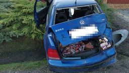 23-latek wjechał do rowu. Był pijany a kolizję tłumaczył dość pokrętnie