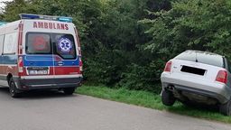 Miał prawie 4 promile i wylądował audi w rowie