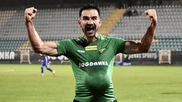 Paweł Baranowski po strzeleniu gola Miedzi Legnica zaprezentował wyjątkową „cieszynkę”
