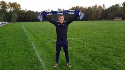 Rafał Andrzejuk strzelił dla beniaminka z Dobrynia cztery gole
