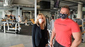 W klubie fitness Etos mogą w nim ćwiczyć jednak wyłącznie zawodnicy. Na zdjęciu: Dagmara Kowal, szefowa klubu oraz Jarosław Kwit, prezes Iron Body