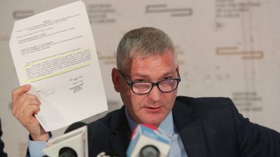 Maj 2019. Konferencja prasowa Marka Krakowskiego