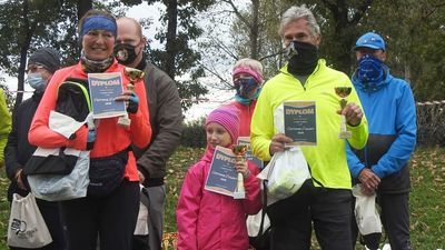 Najaktywniejsi w ostatnim sezonie, od lewej - Agnieszka Leonarcik, 9-letnia Karina Figura i Dariusz Leonarcik