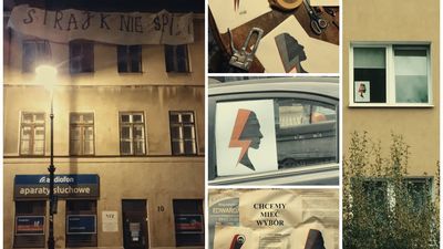 Tego już nikt nie zatrzyma. Protest kobiet w oknach, na balkonach, na autach