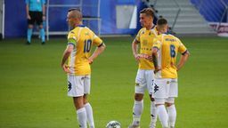 Zawodnicy Motoru Lublin podczas meczu z MKS-em Kalisz