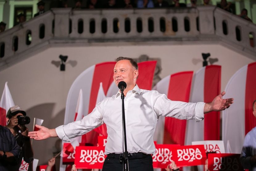 Andrzej Duda w Zamościu na zakończenie kampanii wyborczej