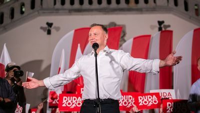 Andrzej Duda w Zamościu na zakończenie kampanii wyborczej