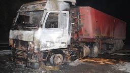 Krasnystaw. Ciężarówka zaczęła się palić podczas jazdy