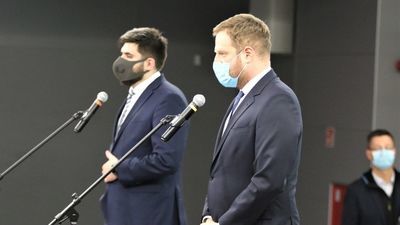 Jakub Banaszek i Janusz Cieszyński