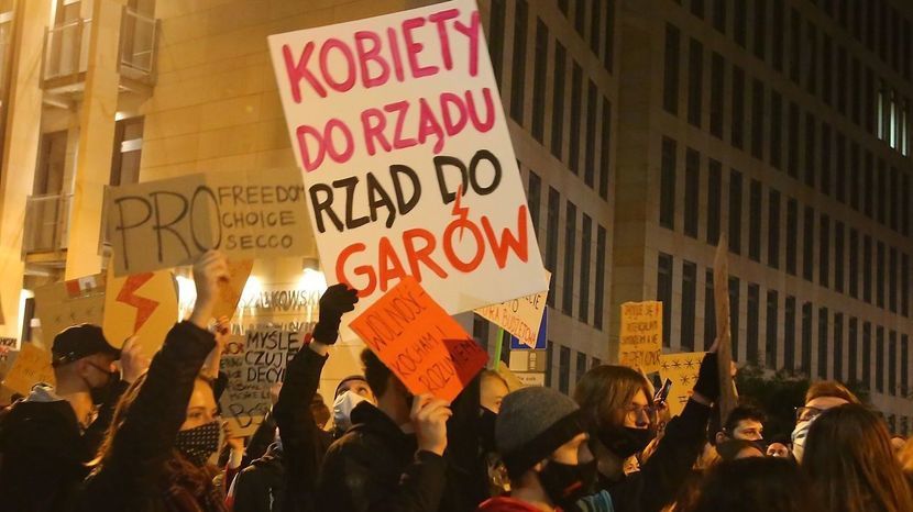 Piątkowa manifestacja w Lublinie, w której uczestniczyło kilka tysięcy osób