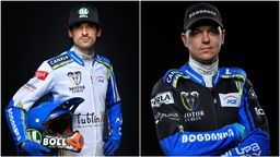 Mikkel Michelsen (z lewej) i Jarosław Hampel.