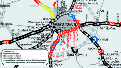 Na Okęcie pojedziemy w ekspresowym tempie. Południowa obwodnica Warszawy na finiszu