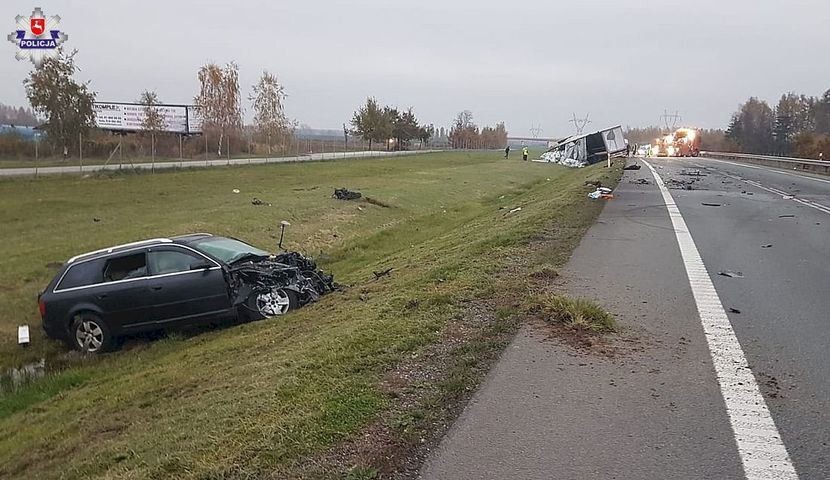 Wypadek w Anielinie koło Puław