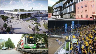 Od góry: Dworzec Metropolitalny, nowy biurowiec Urzędu Miasta przy Leszczyńskiego, Al. Racławickie, mecz żużlowego Motoru Lublin